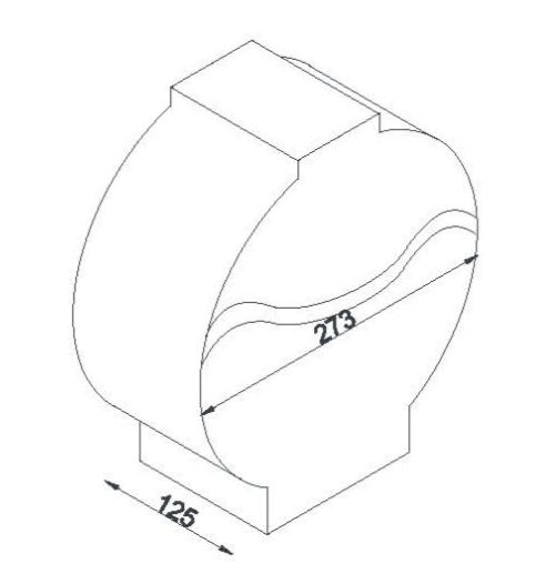Декоративный пластиковый диспенсер для туалетной бумаги Jumbo для дома KW-519